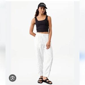 Athleta Retreat Linen Ankle Pants XS